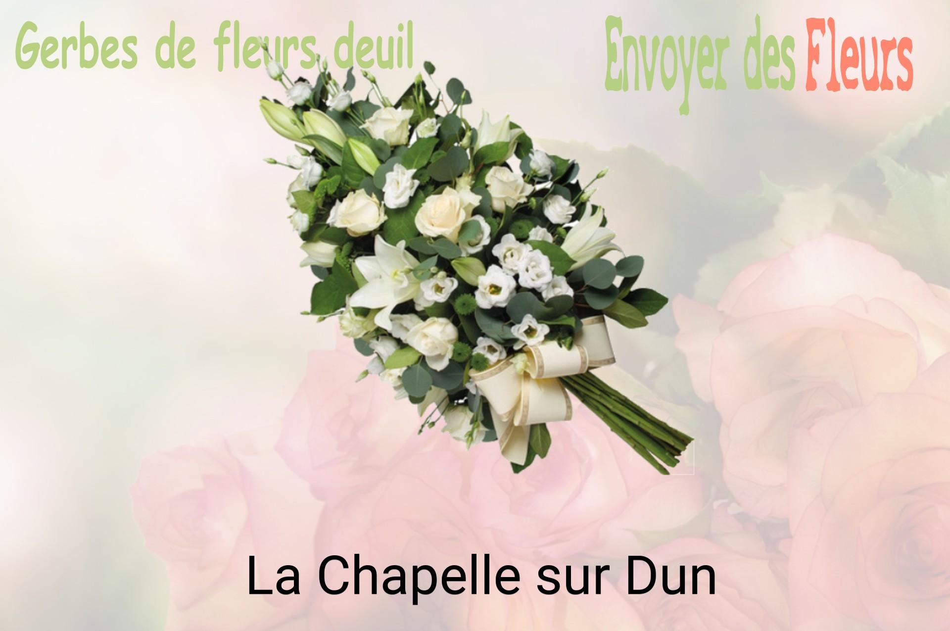 Gerbe de fleurs de deuil livrée à La Chapelle-sur-Dun